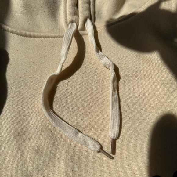 You are enough beige hooded sweater xs oversized baggy fall streetwear - Picture 3 of 7